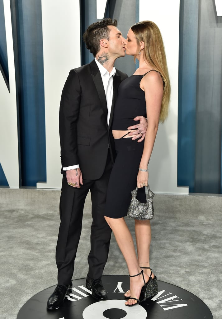 Behati Prinsloo and Adam Levine at the Vanity Fair Oscars Afterparty 2020