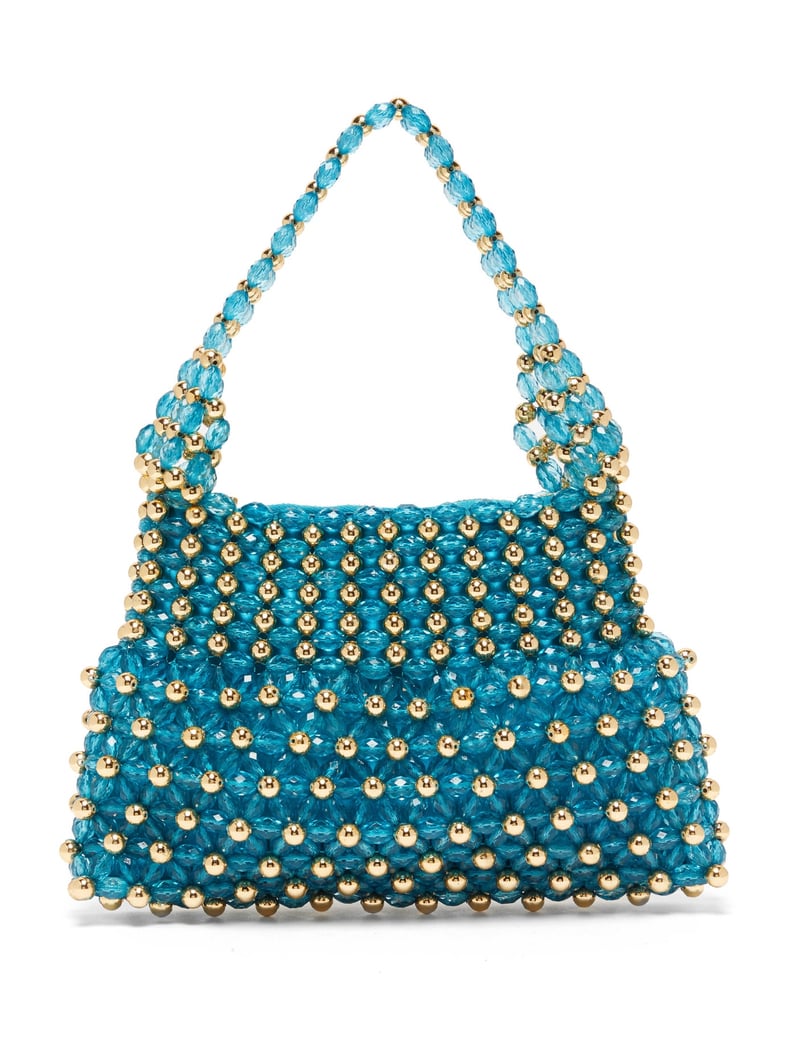 Gigi Hadid Wore a Blue Beaded Bag With Her Burberry Dress | POPSUGAR ...