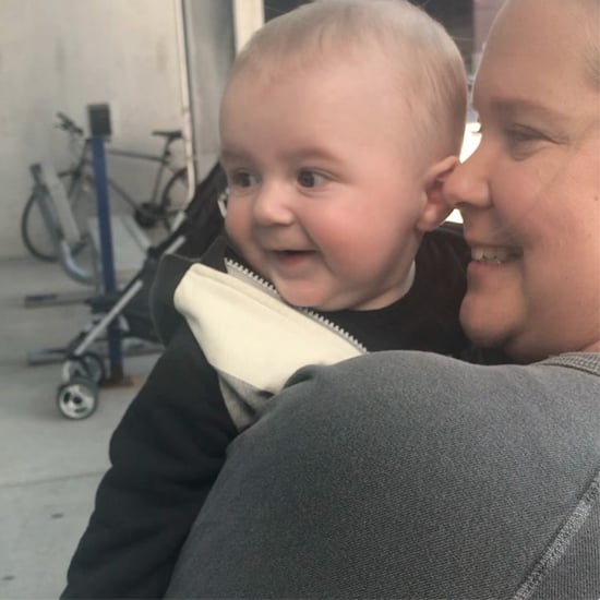 Watch This Sweet Video of Amy Schumer Kissing Baby Gene