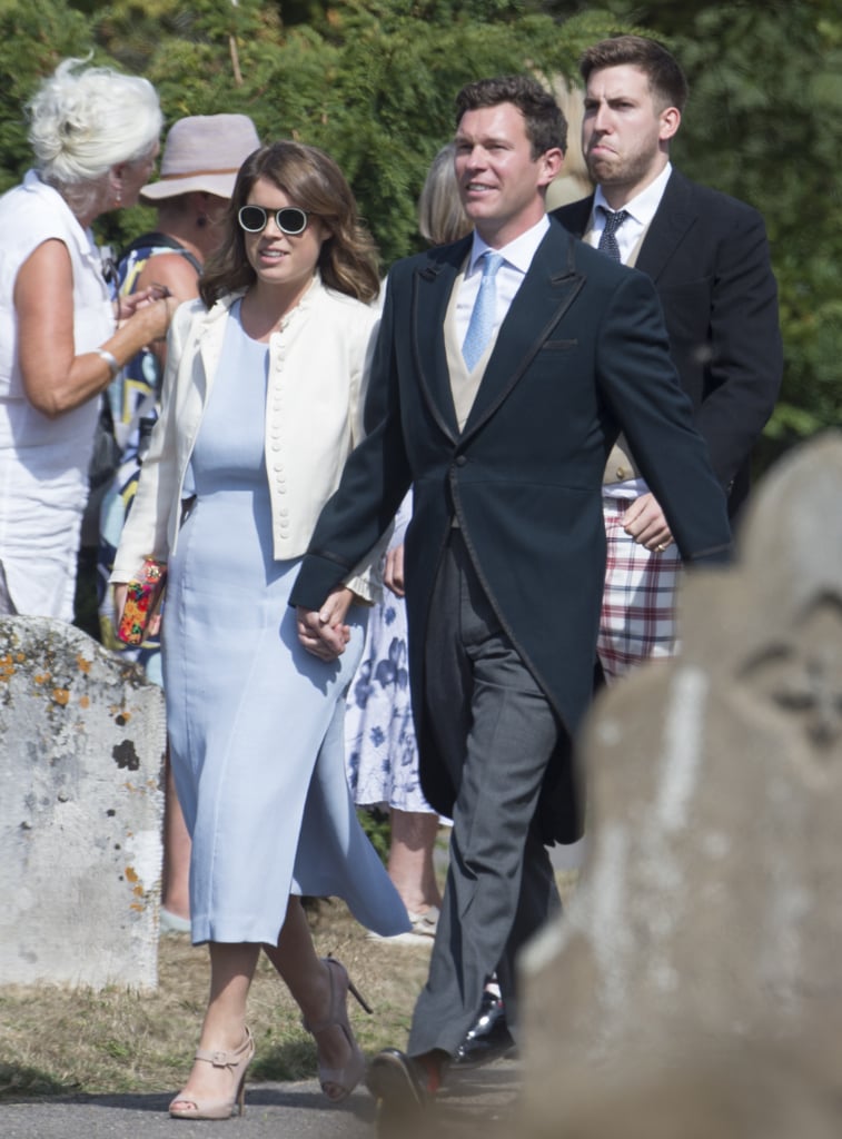 Princess Eugenie's Blue Wedding Guest Dress 2018 ...