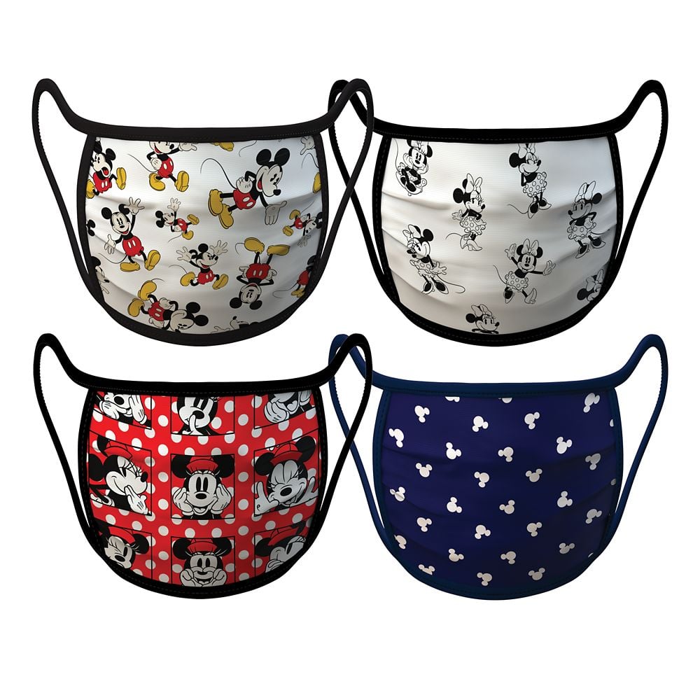 Mickey and Minnie Mouse Cloth Face Masks in Small