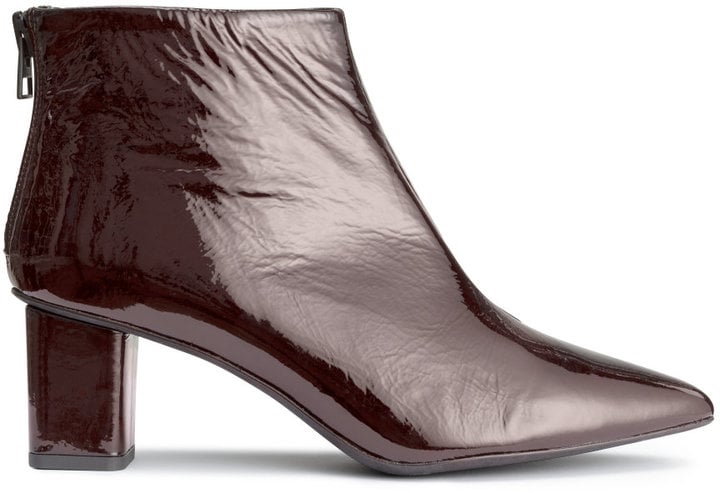 Patent-Leather Ankle Boots ($149)