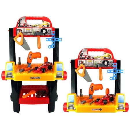 Velocity Toys 2-in-1 Rolling Cart and Workbench