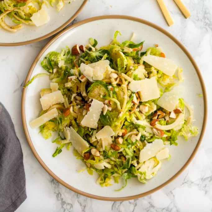 Brussels Sprouts and Apple Salad With Parmesan