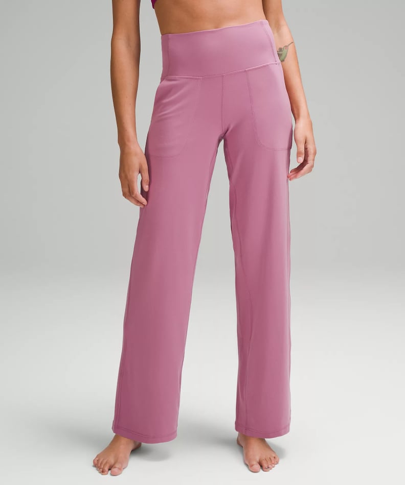 These Lululemon align wide leg pants are so good! I have them linked o