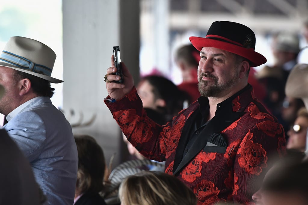 Joey Fatone dressed to the nines in 2017.