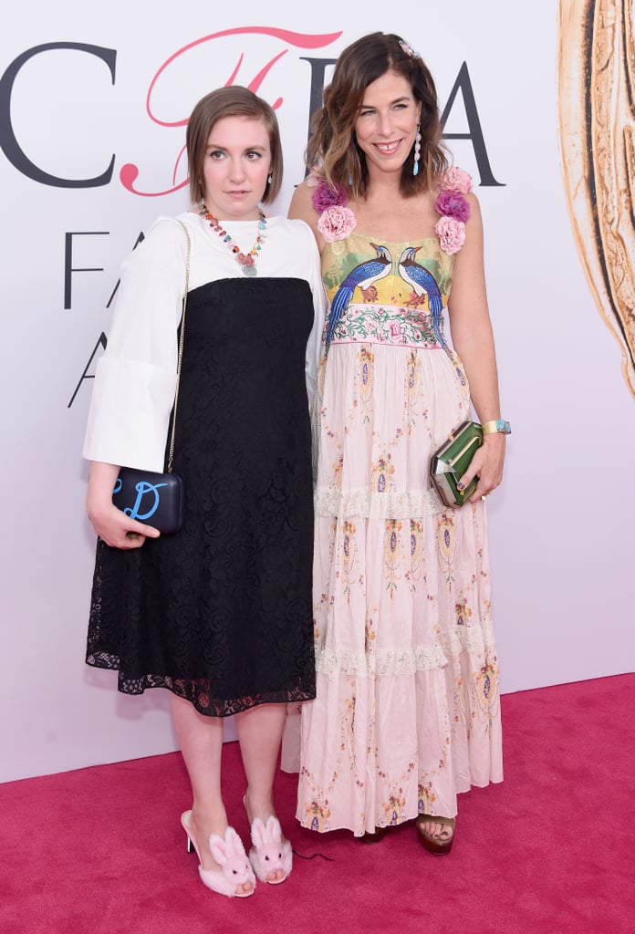Lena arrived with jewelry designer Irene Neuwirth, who's nominated for a CFDA Award.