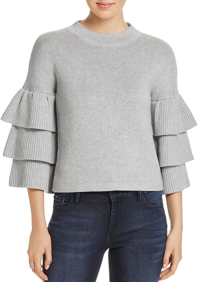 endless rose ruffle sleeve sweater