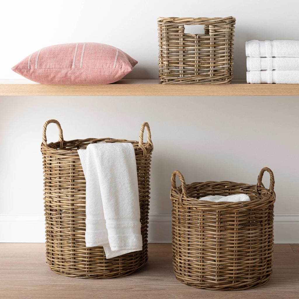 Decorative Round Rattan Basket