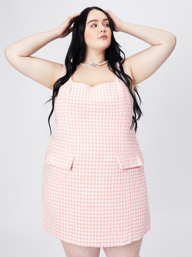 Cider Tweed Pocket Mini Dress