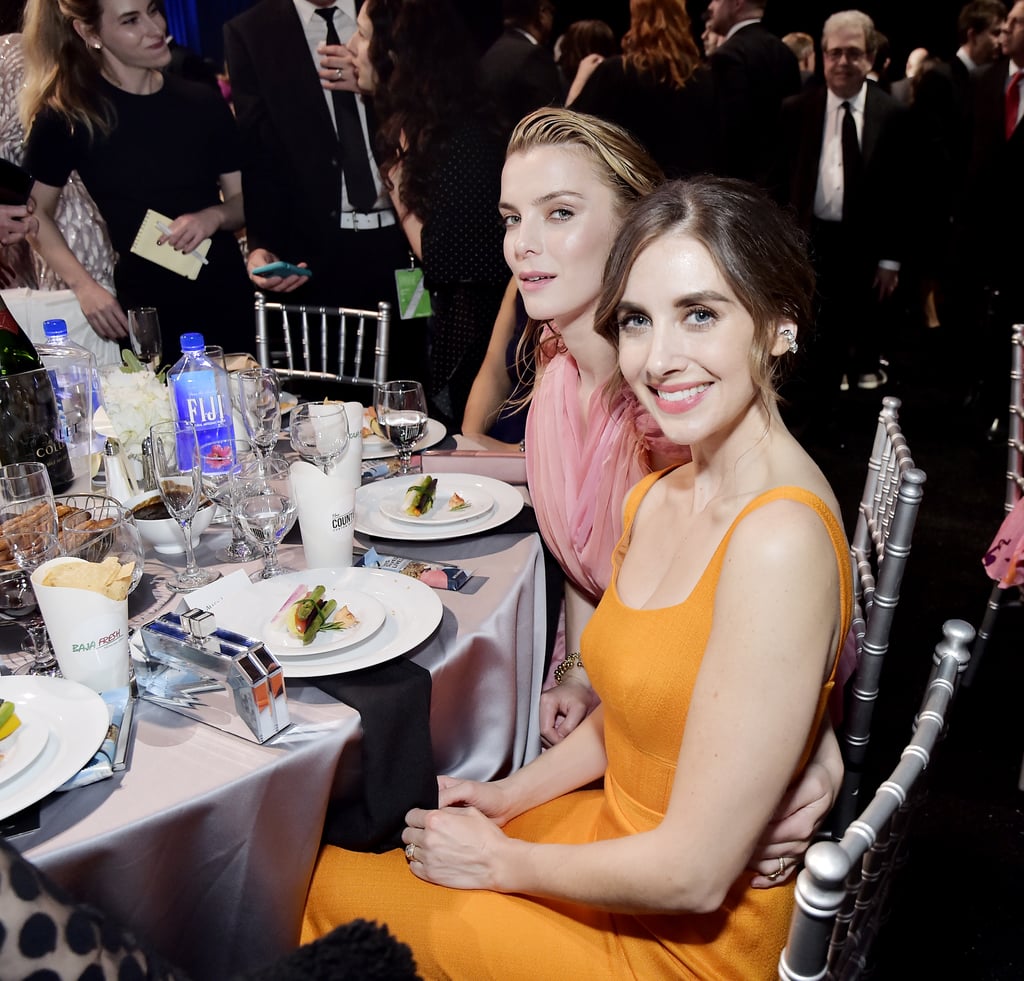 Betty Gilpin and Alison Brie at the 2020 Critics' Choice Awards