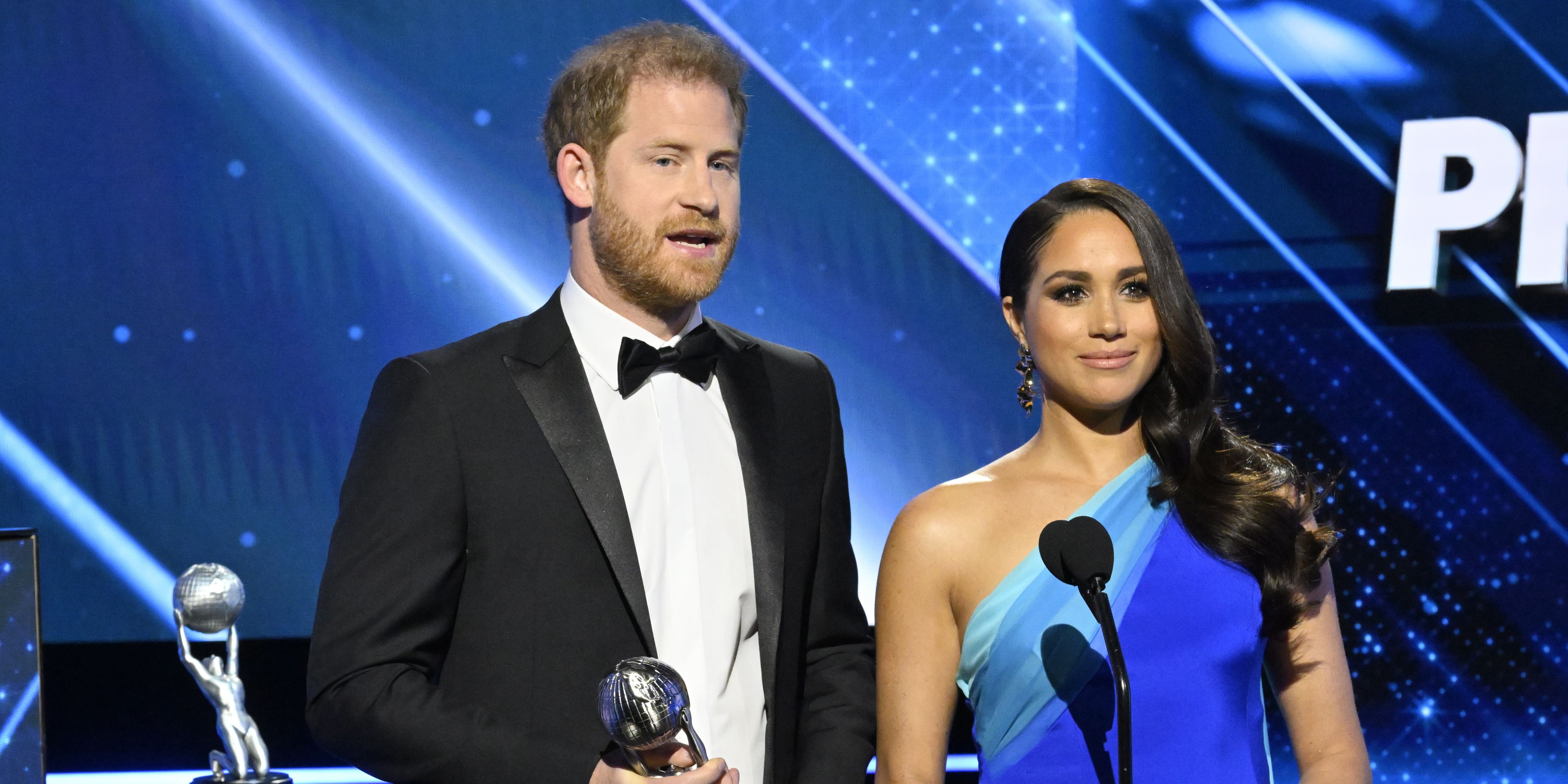 Meghan Markle's Blue Dress at the NAACP Image Awards POPSUGAR Fashion