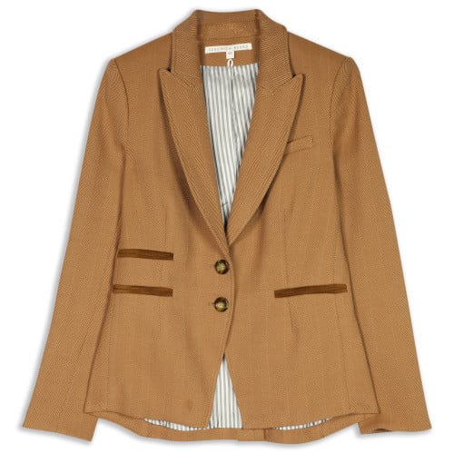 Veronica Beard Hudson Plaid Wool Blend Dickey Jacket See You