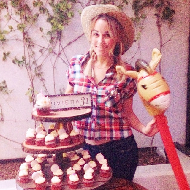 Lauren Conrad got done up in westernwear to celebrate her 28th-birthday hoedown.
Source: Instagram user laurenconrad