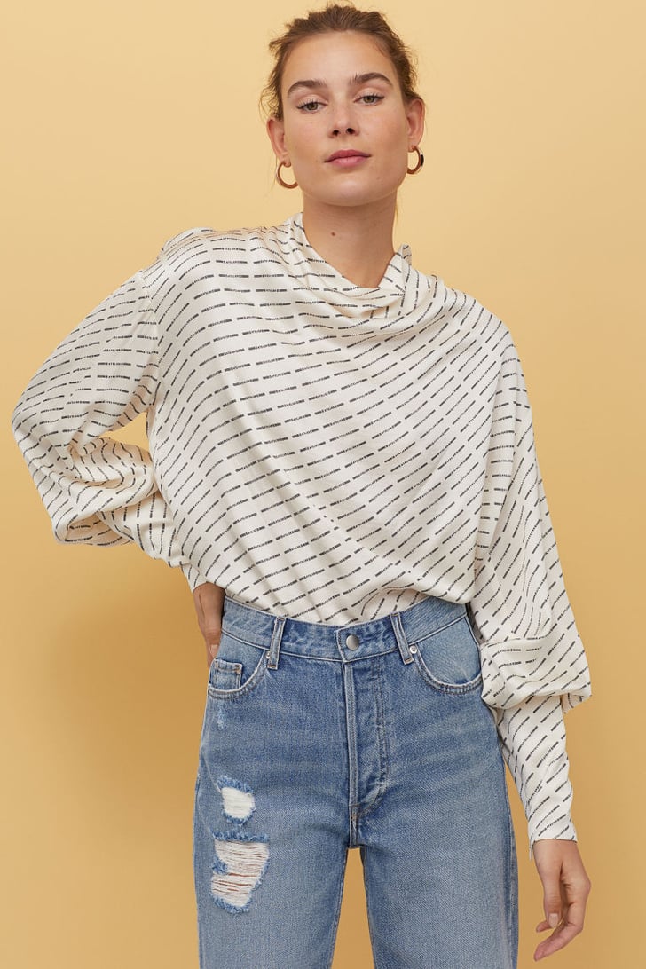 H&M Balloon-Sleeved Blouse | Best Work Clothes For Women Under $50 2020