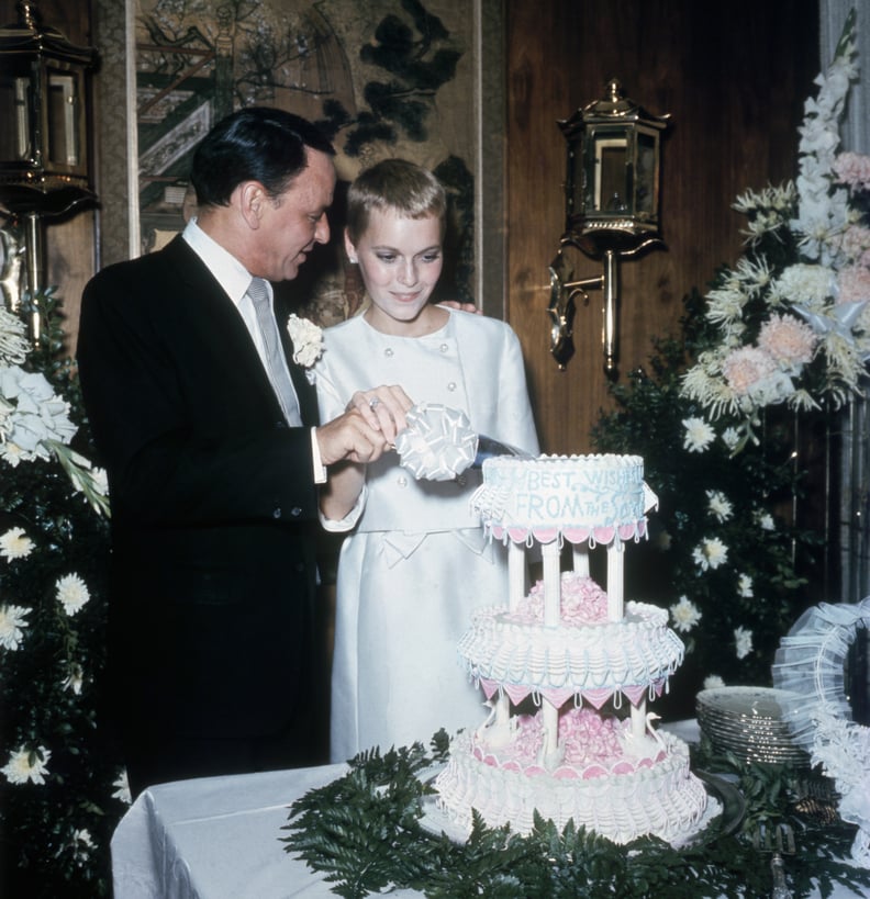 Frank Sinatra and Mia Farrow on Their Wedding Day