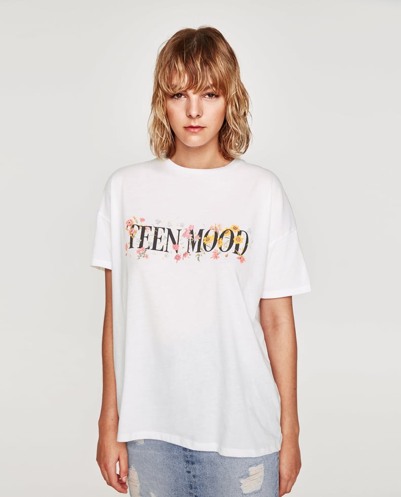 Zara Slogan T-Shirt