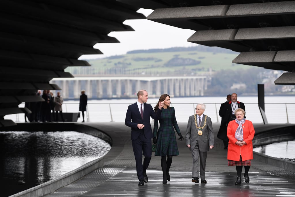 Kate Middleton McQueen Tartan Coat Dundee Visit January 2019