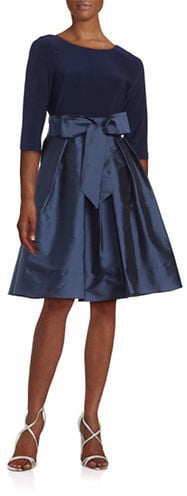 Adrianna Papell Taffeta V-Back Dress ($160)