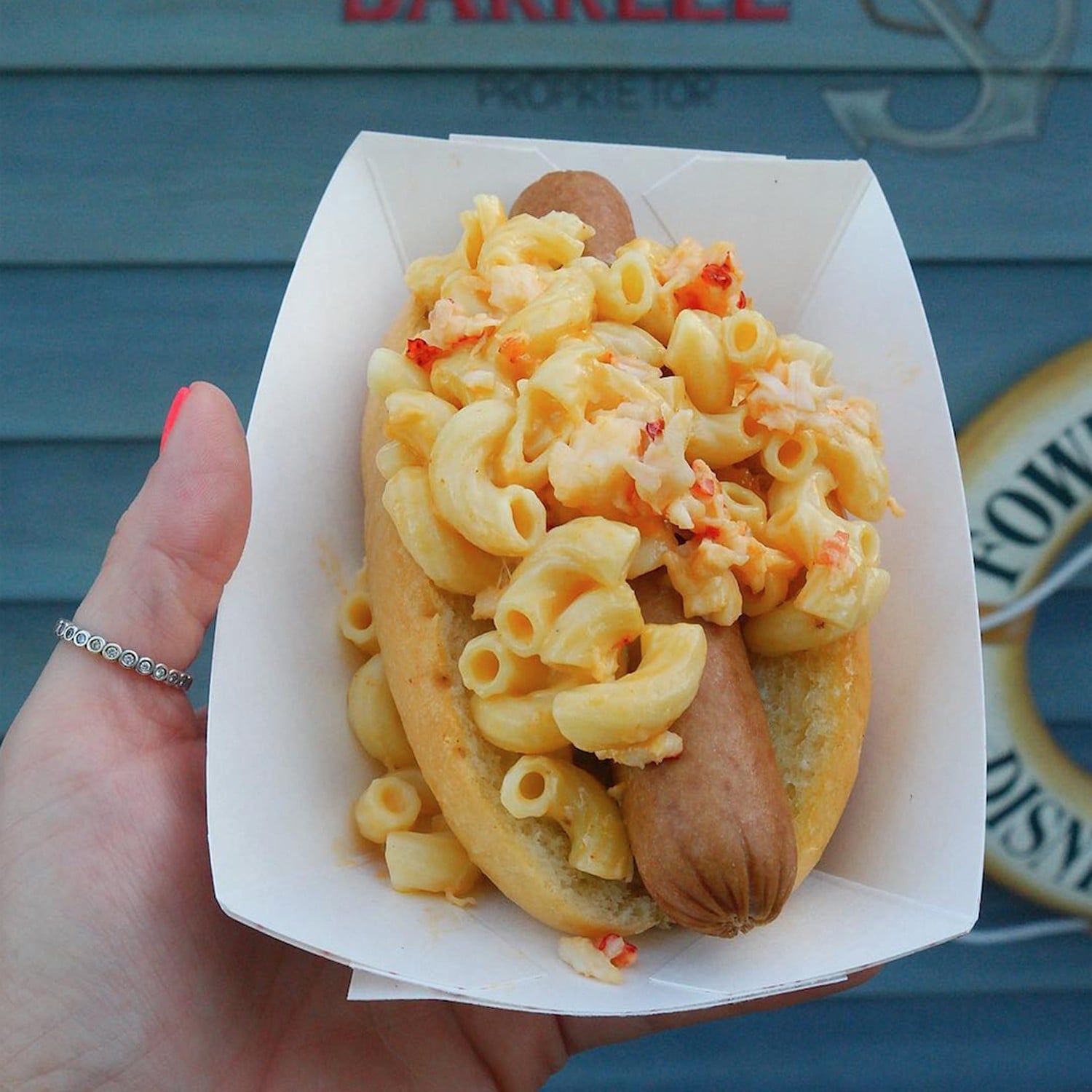 Disney Hot Dog With Lobster Mac and Cheese POPSUGAR Food