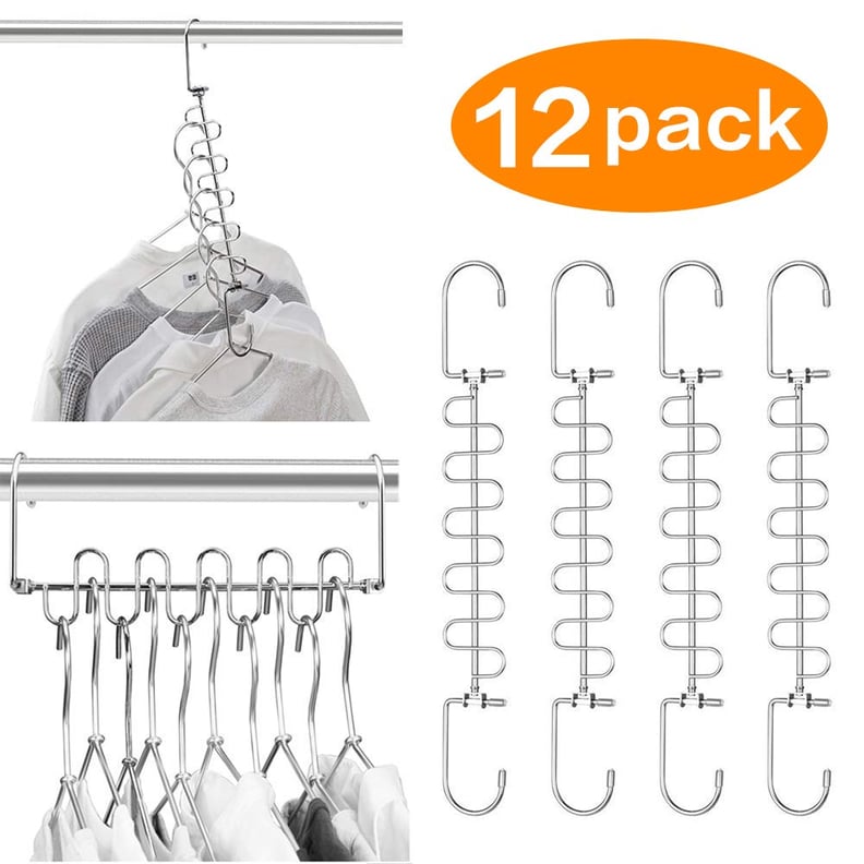 Branded 4PCS Wonder Hanger Metal Magic Clothing Closet Hook Space Saver  Clothes Hangers