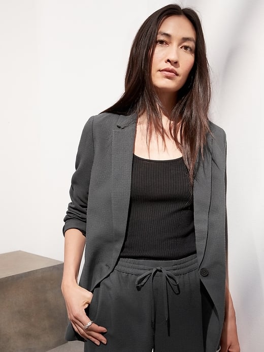 Banana Republic Easy Seersucker Blazer