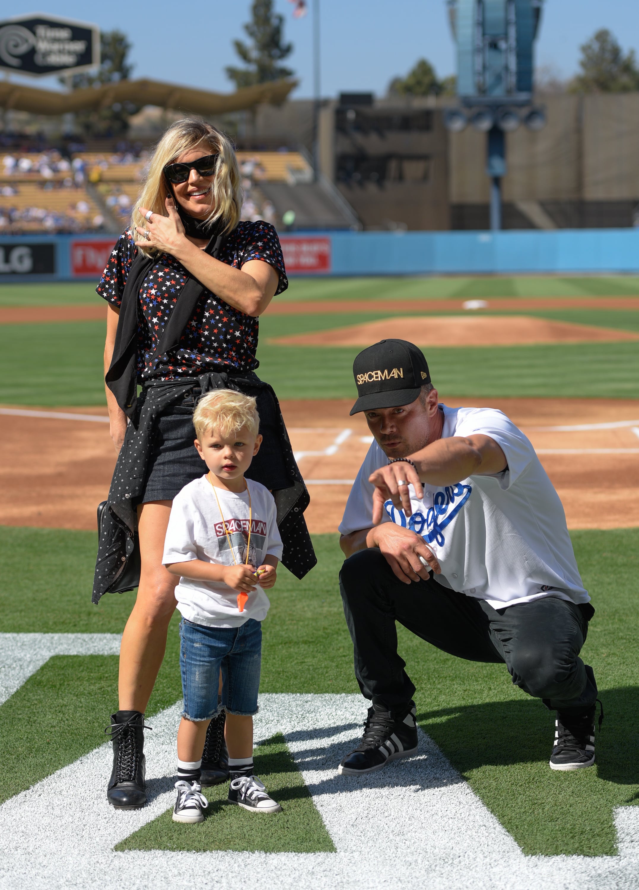 Shirts, Dodgers Bad Bunny White Black Allstar Celebrity Softball Split  Jersey