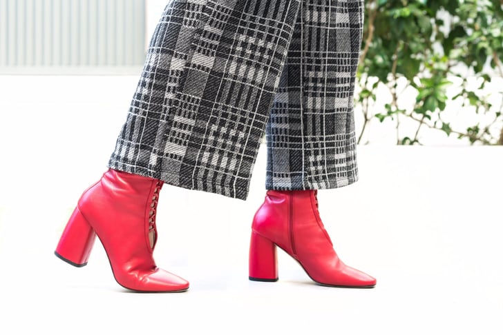 steve madden claire bootie red