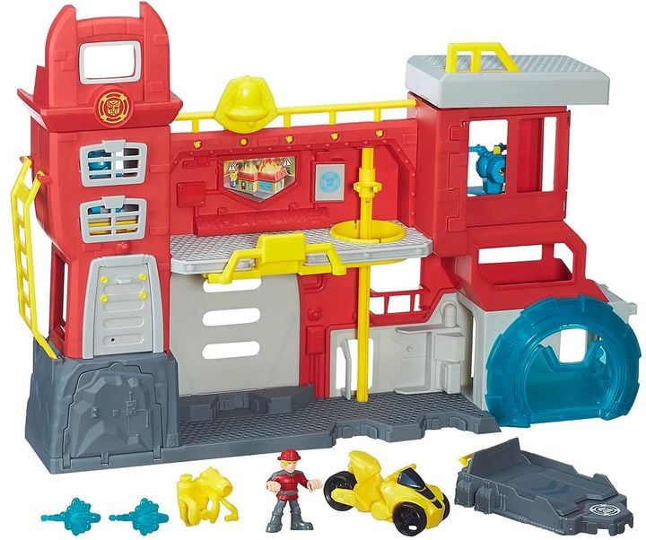 For 4-Year-Olds: Heroes Transformers Rescue Bots Griffin Rock Firehouse Headquarters