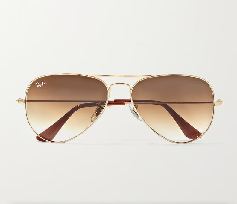 Ray-Ban Gold Tone Aviator Sunglasses