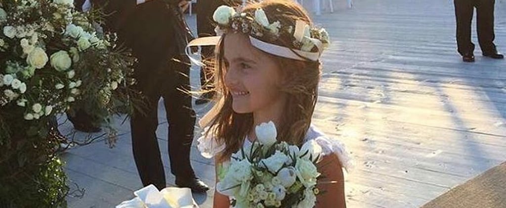 Alessandra Ambrosio's Daughter, Anja, as a Flower Girl