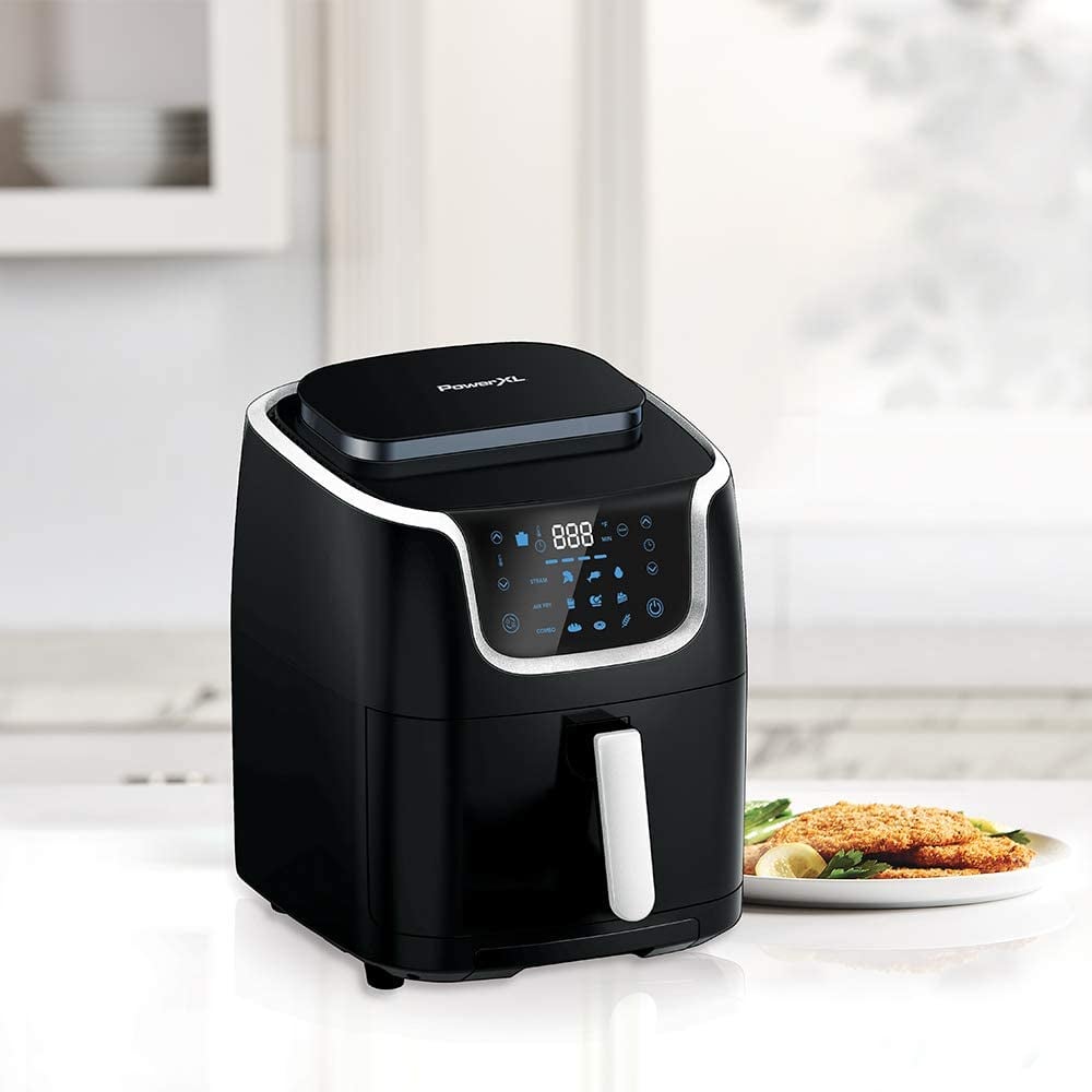 PowerXL Air Fryer Steamer 7 QT 10-in-1 XL Vegetable Steamer and Air Fryer Combo