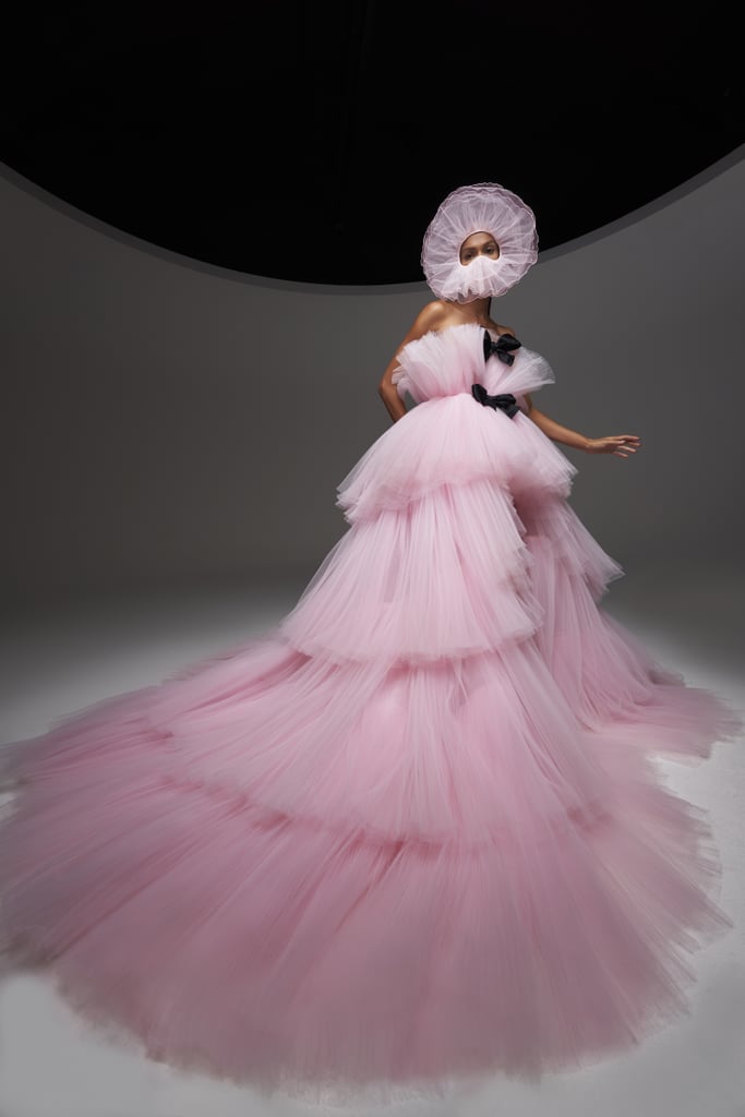 Joan Smalls Models Giambattista Valli's Couture Collection