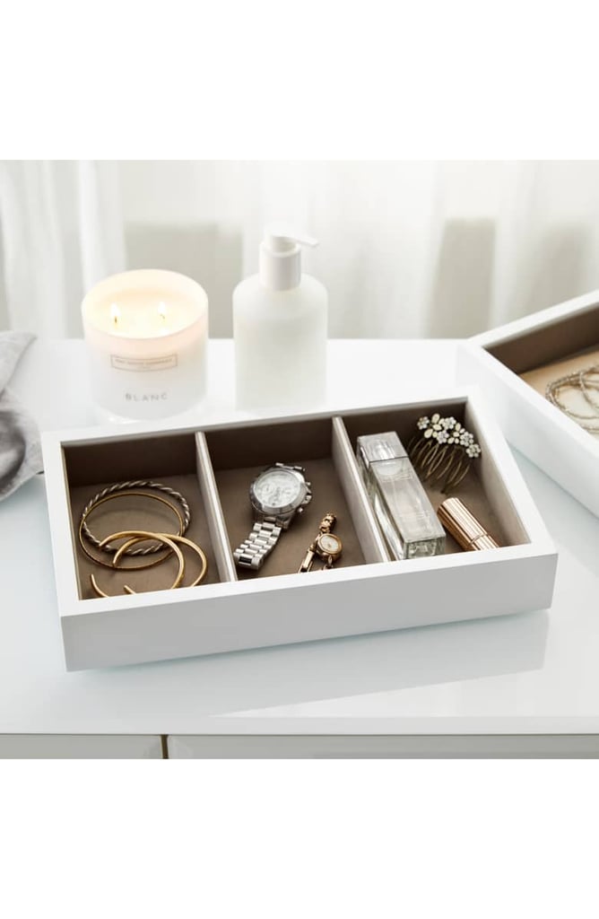 The White Company White Lacquer Compartment Tray