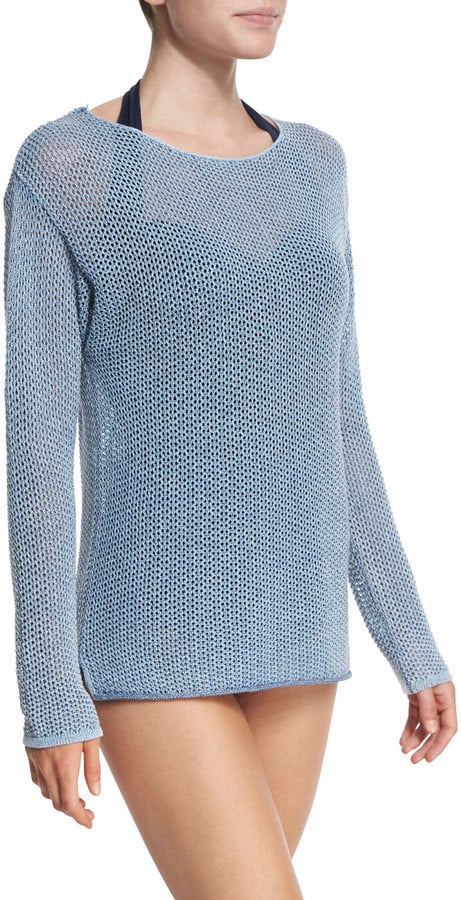 Seafolly Indi Mesh Long-Sleeve Beach Top ($92)