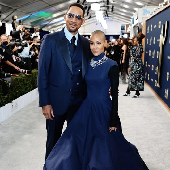 Jada Pinkett Smith's Vintage Navy Dress at SAG Awards 2022