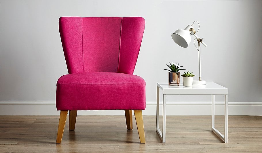 Hot pink store cocktail chair