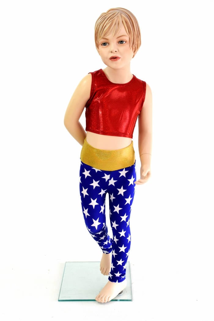 Wonder Woman Crop Top and Leggings