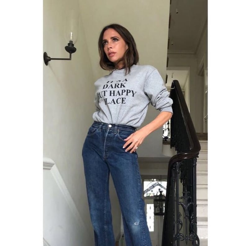 Victoria Beckham Slogan Sweatshirt | POPSUGAR Fashion