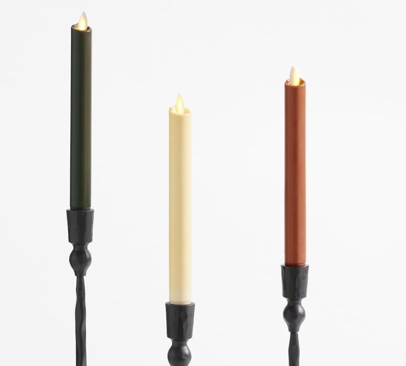 Premium Flickering Flameless Wax Taper Candle