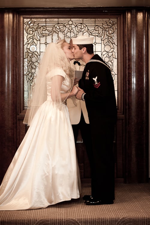 40s style wedding
