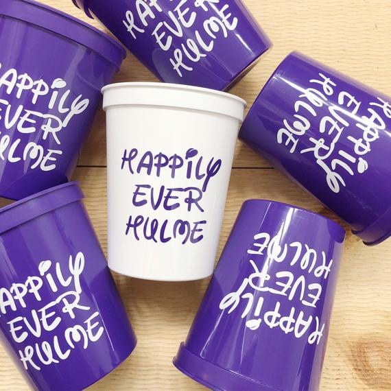 Happily Ever After Disney Wedding Cups