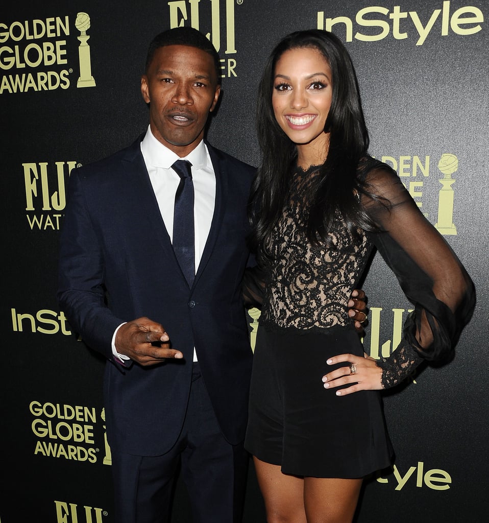 Jamie and Corinne Foxx at InStyle Golden Globes Event