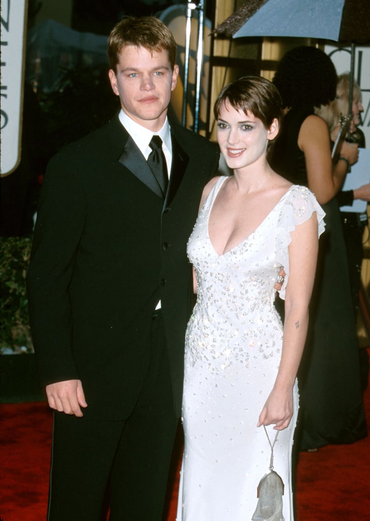 Matt Damon and Winona Ryder in 2000 Celebrity Couples' First Red Carpet Appearances POPSUGAR
