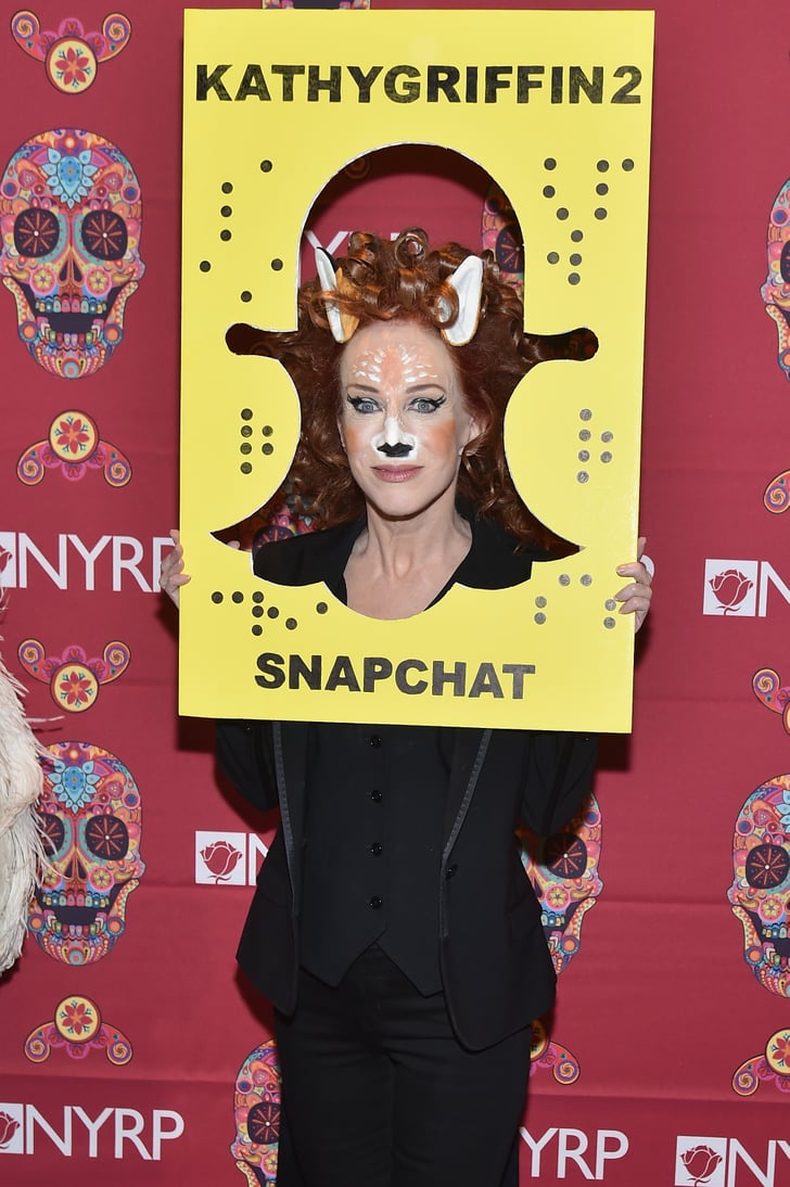 Kathy Griffin as the Snapchat Deer Filter Celebrity Halloween