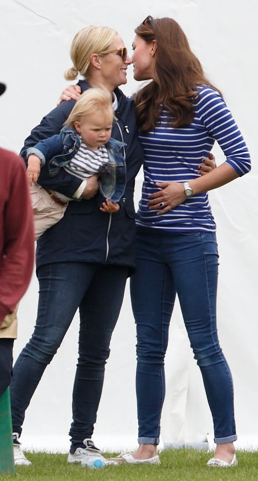 Zara and Kate Both Know That Mom Time Calls For Comfortable Denim