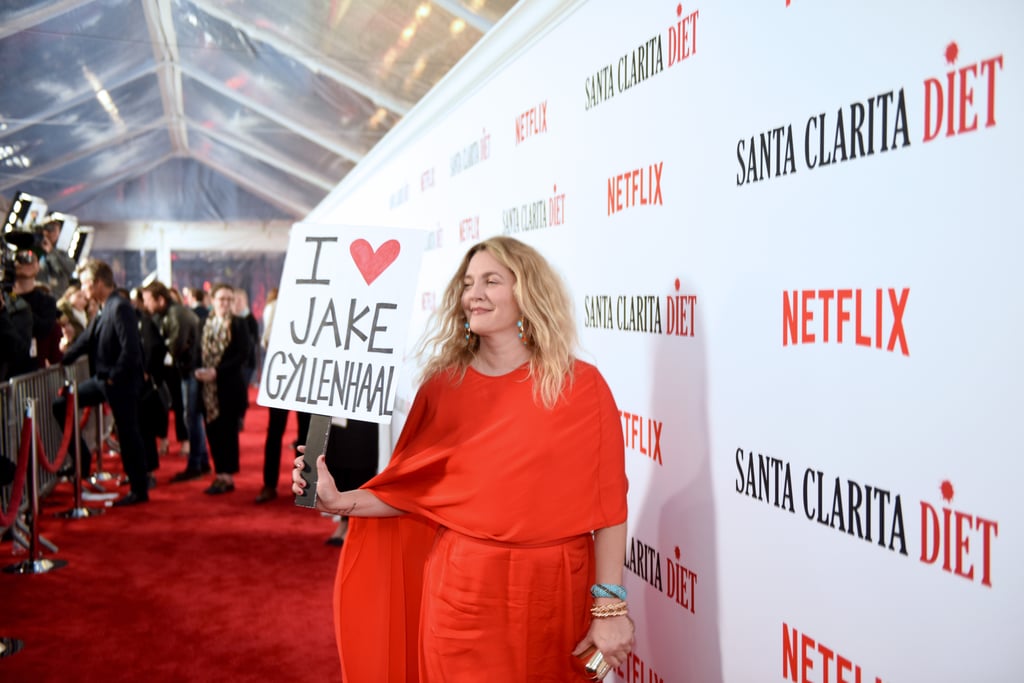 Why Did Drew Barrymore Hold an I Love Jake Gyllenhaal Sign?