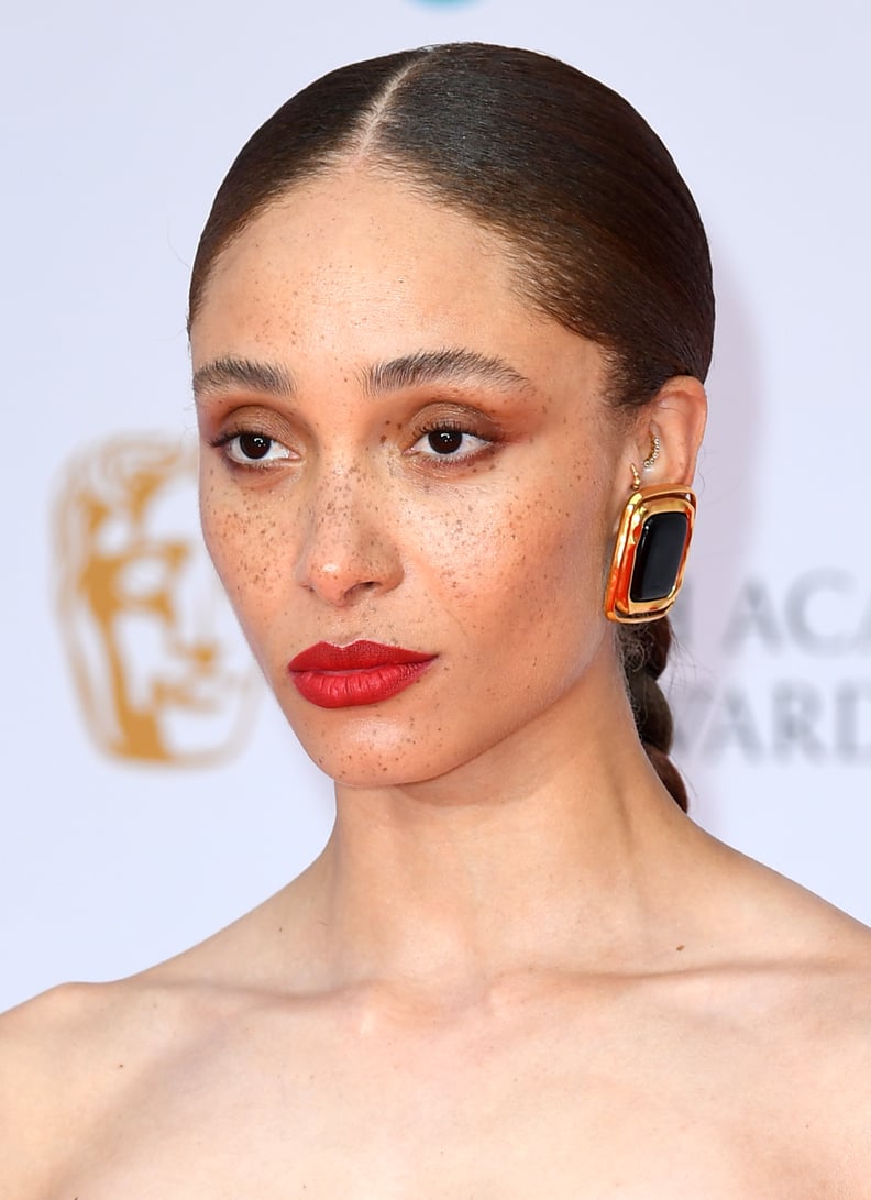 Adwoa Aboah's Red Lip at the 2022 BAFTA Film Awards