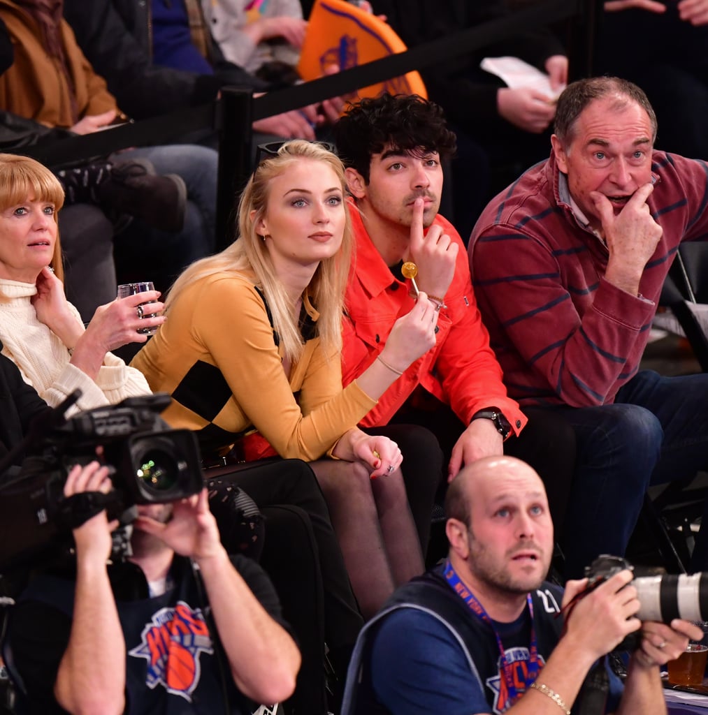 Joe Jonas and Sophie Turner at Basketball Game March 2019