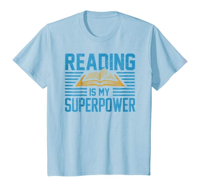 “阅读是我的超级大国”的t恤
